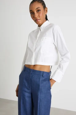 Camicia crop - Bianco
