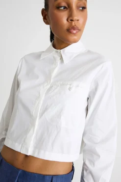 Camicia crop - Bianco