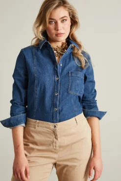 Camicia denim - Blu