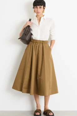 Camicia dritta con fondo stondato - Bianco