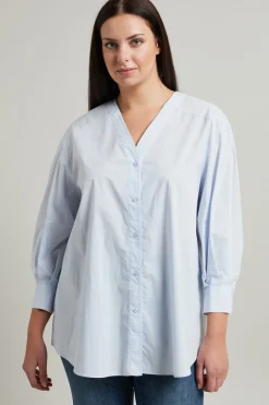 Camicia in cotone - Azzurro
