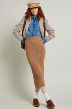 Camicia in denim con arricciatura - Azzurro Denim