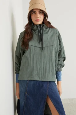 Camicia in denim con arricciatura - Azzurro Denim