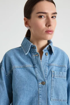 Camicia in jeans - Azzurro