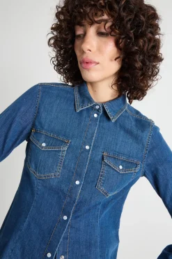 Camicia in jeans - Blu