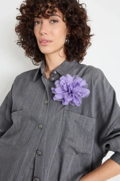 Camicia in jeans - Grigio