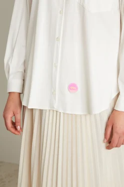 Camicia in jersey di cotone - Bianco