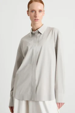 Camicia in jersey tecnico - Grigio