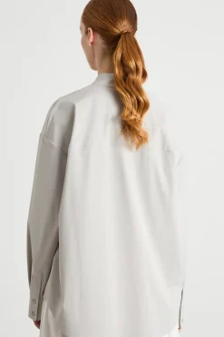 Camicia in jersey tecnico - Grigio