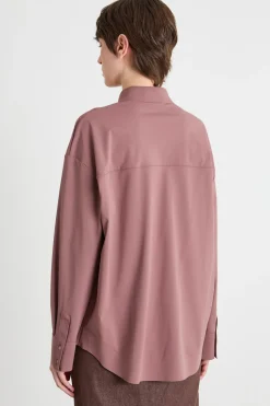 Camicia in jersey tecnico - Rosa