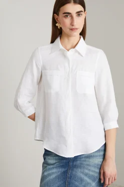Camicia in lino - Bianco