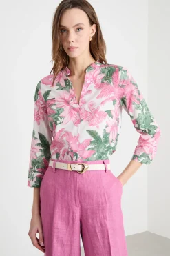 Camicia in mussola - Rosa