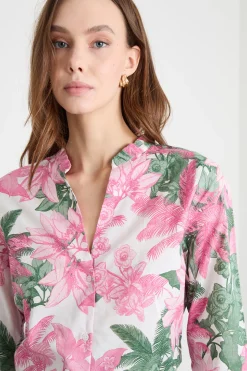 Camicia in mussola - Rosa