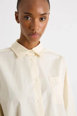 Camicia in popeline - Avorio