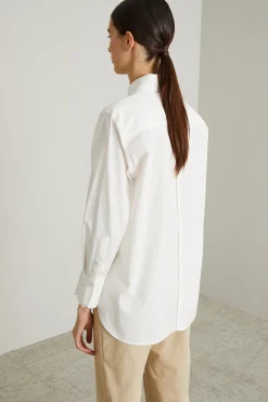 Camicia in popeline - Bianco