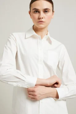 Camicia in popeline - Bianco