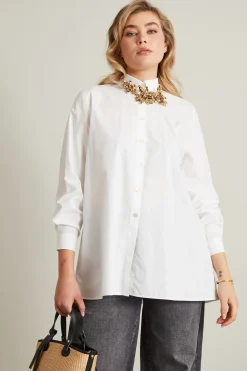 Camicia in popeline - Bianco