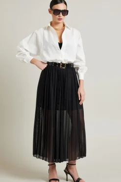 Camicia in popeline di cotone - Bianco