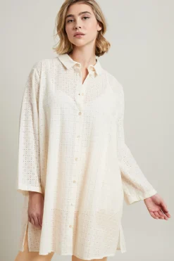 Camicia in sangallo - Bianco