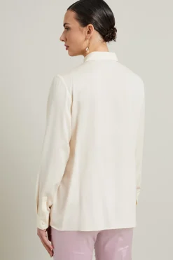 Camicia in seta - Bianco