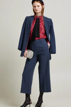 Camicia in seta con cravatta - Rosso