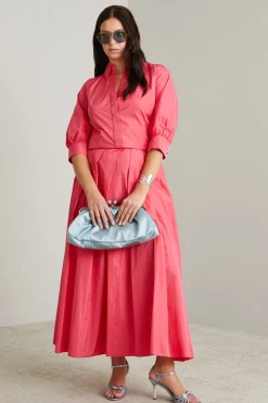 Camicia in taffetà - Rosa