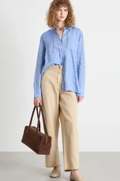 Camicia in tela - Azzurro