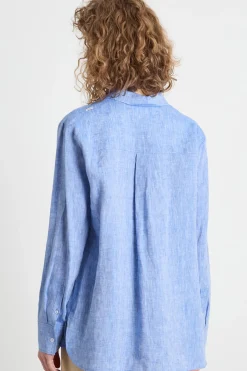 Camicia in tela - Azzurro
