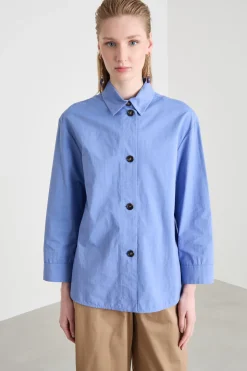 Camicia in tela - Azzurro
