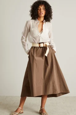Camicia in voile con taschini - Bainco