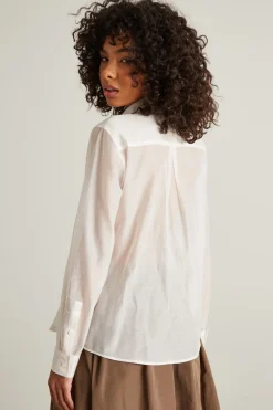 Camicia in voile con taschini - Bainco