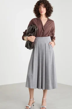 Camicia in voile - Marrone