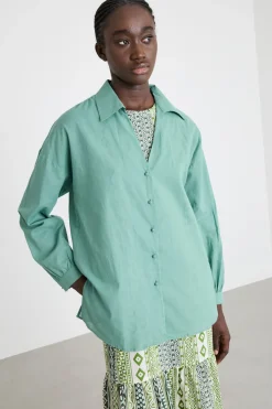 Camicia in voile - Verde