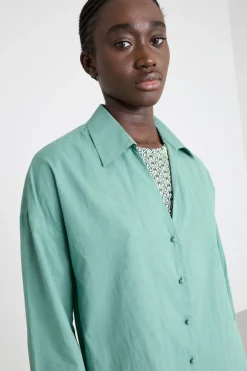 Camicia in voile - Verde