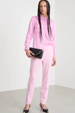 Camicia jacquard - Rosa
