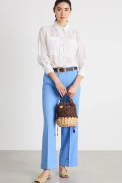 Camicia ricamata - Bianco