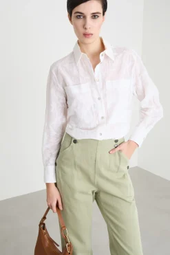Camicia ricamata - Bianco