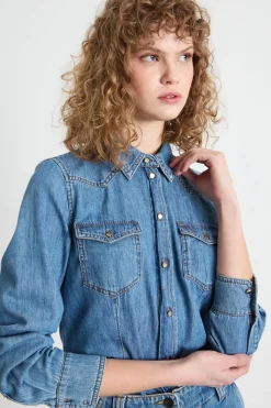 Camicia sfiancata - Azzurro