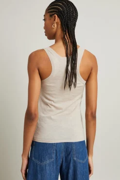 Canotta in maglia di cashmere - Sabbia