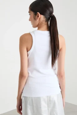 Canotta con strass - Bianco