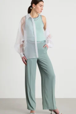Canotta con strass - Verde