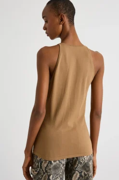 Canotta in maglia - Cammello