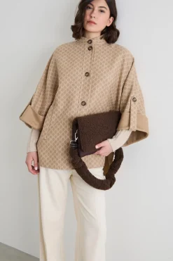 Cappa in lana e cashmere - Beige
