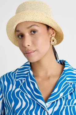 Cappello con micro-applicazioni - Giallo