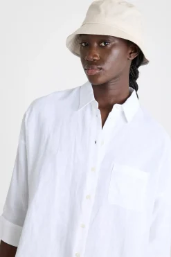 Cappello da pescatore in tela - Beige
