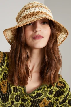 Cappello in carta tessile - Beige Avorio