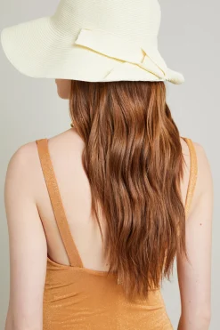Cappello in carta tessile - Burro