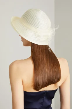 Cappello in rafia - Bianco