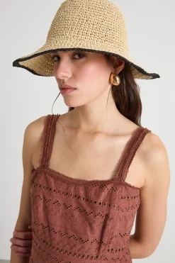 Cappello intrecciato - Beige