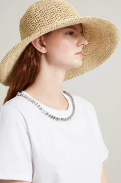 Cappello tesa larga - Beige
